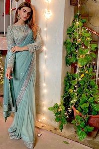Sari elegante y elegante para bodas, Sari de diseñador hermoso, perfecto para bodas, recepciones, fiestas y eventos culturales - Product Image 2
