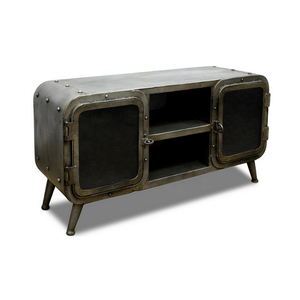 Mueble de TV de metal industrial y muebles de sala de estar con diseño antiguo último estilo - Product Image 4