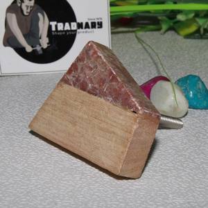 Bouton de meuble en bois marbre et brun meubles de salon meubles décoratifs pour la maison bouton de porte bouton de tiroir exportateur - Product Image 1