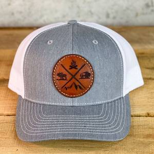 Casquettes Trucker Unisexe à 6 Panneaux avec Visière Légèrement Courbée, Patch en Cuir, Style Sport et Mode, pour l'Extérieur, en CVC, OEM, Origine Vietnam, Vente en Gros - Product Image 5