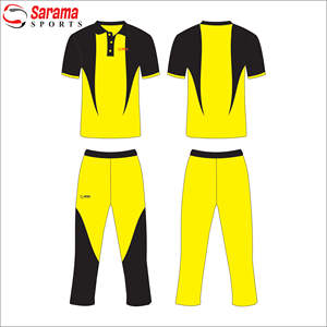 เสื้อเจอร์ซี่ย์ทีมคริกเก็ต,เสื้อยืดคริกเก็ตมีแขนสั้นแบบกำหนดเองแห้งเร็วโพลีเอสเตอร์100% ดีไซน์สี - Product Image 2