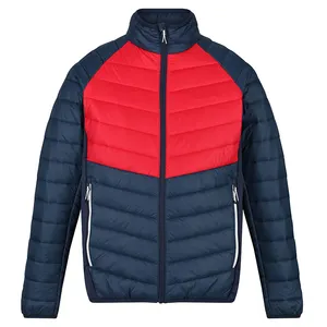 Men's Custom Puffer/Bubble/Down/Bomber/Padded Jackets Zipper up Contrast Color Outdoor Fashion Puffer Jackets For Mens