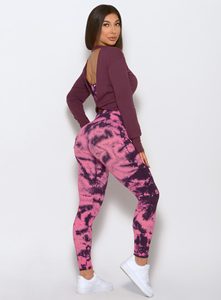 Latest Design Leggings for Women Tie Dye Seamless Legging for Girls Hot and Sexy Leggings for Women <b>Booty</b> Pants on Wholesale - Product Image 5