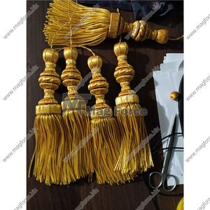 Guirnalda de Cuentas de Madera Estilo Rústico con Borlas para Decoración Campestre, Cuentas de Oración, Venta al por Mayor, Listo para la Venta - Product Image 2