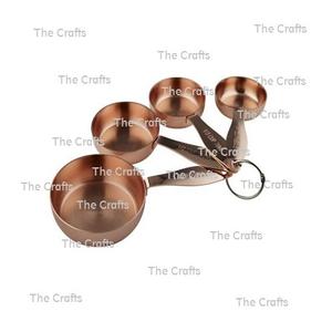 Outils de cuisine de conception attrayante tasse à mesurer avec tasse à mesurer antique en cuivre de qualité supérieure à vendre - Product Image 1