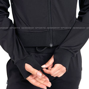 Chaqueta de mujer con cremallera de alta calidad, acolchada elástica de 4 vías para un aspecto atlético elegante, material transpirable y flexible - Product Image 6
