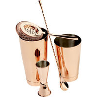 Shaker pour cocktail, bouteille et bar, en cuivre, 12 pièces, doseuse pour mesurer