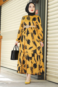 Nouvelle saison femmes vêtements islamiques Abaya caftan tunique dubaï arabe musulman mode islamique qualité turque - Product Image 2