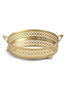 Latest Design Rectangular Serving <b>Tray</b> with Designer Black and Gold Metal Handles Fruits <b>Snacks</b> Serving <b>Tray</b> - Product Image 4