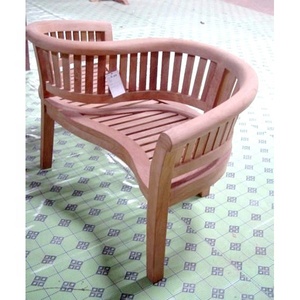 Banc de jardin extérieur solide en bois de teck à 2 places de haute qualité pour les hôtels de parc de patio-Durable et élégant d'Indonésie - Product Image 2