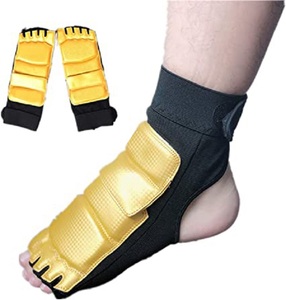 Protector de Pies Profesional de Cuero PU/Neopreno con Logotipo Personalizado al por Mayor, Acolchado HD, Cosido a Máquina para Taekwondo - Product Image 6