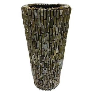 Grossiste Fabrication de luxe Décoration intérieure Artisanat Vase de sol Tendance à la mode Incrustation de nacre du Vietnam - Product Image 6