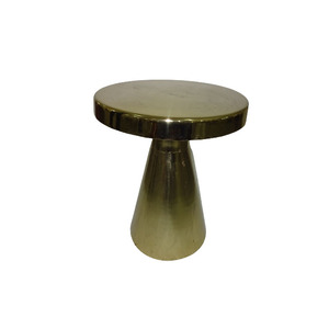 Stool <b>Sofa</b> Side <b>Table</b> Bed Side <b>Table</b> in Metal With Gold Finishing - Product Image 5