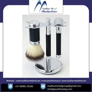 ชุดโกนหนวดขนหมูป่าด้ามโลหะ Madhav Metal SRB-73 2021 ขายดี คุณภาพสูง ออกแบบเองได้ รับผลิตแบรนด์ส่วนตัว - Product Image 2