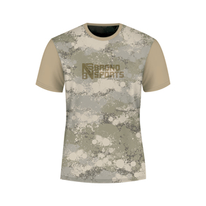 Summer High Stretchy Camouflage Muscle Fitness Running Cotton Spandex Casual T-shirt Short Sleeve for Youth and adult - Product Image 1