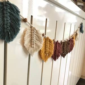 Guirlande décorative en macramé, banderole de macramé, pour décor mural - Product Image 5
