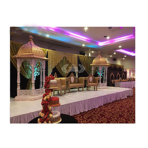 Meilleure décoration de scène de mariage sur le thème pakistanais, décor de réception musulmane avec thème vibrant, scène de mariage royal musulman Nikah USA - Product Image 1