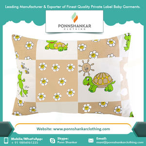 Oreiller bébé Coton Bio Réglable Support de Cou Oreiller Bébé Couverture avec Logo Personnalisé - Product Image 5