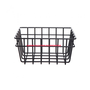 Panier de rangement pour serviettes en métal rectangulaire de luxe Porte-fruits de table multifonction polyvalent - Product Image 1