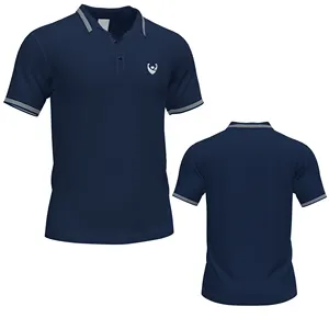 2024 Wholesale Polyester Cotton Custom Polo T-Shirts Custom Logo Embroidery USA Size Men T-Shirts Men Plain Shirts