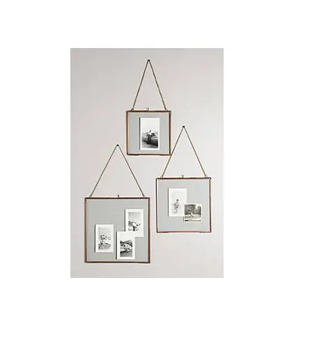 square glass photo frame hanging