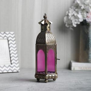 Lanterne suspendue en métal marocain, bougeoir, lampe, décoration intérieure et extérieure, de mariage, faite à la main, nouveau, - Product Image 6