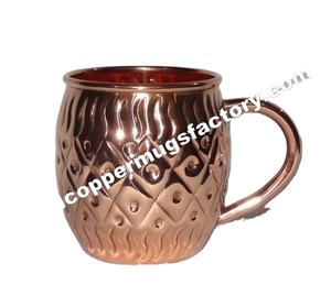 Taza Moscow Mule de Cobre de 16 oz, Diseño Moderno, Elegante, de Lujo, Único y Nuevo, para Beber en Fiestas y Bodas - Product Image 1