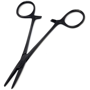 12.5cm Courbe En Acier Inoxydable Noir Hémostatique Pince Mosquito Hémostatique Chirurgical De Verrouillage Noir Enduit Pince Mosquito - Product Image 6
