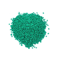 Granulat Form Polypropylen PP Kunststoff Grüne Farbe Recycelte Pellets Allgemeine Kunststoffe PP Kunststoff