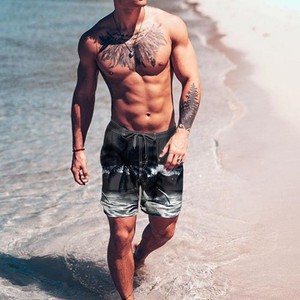 Novedad de 2023, pantalones cortos de playa de diseñador de verano de buena calidad para hombre con logotipo personalizado, decoración pintada a precio razonable - Product Image 4