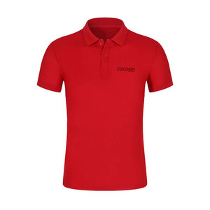 Logotipo personalizado de fábrica de secado rápido para hombre de 220 gramos de punto sólido de manga corta para Polo, superventas, camisetas de Golf informales en blanco - Product Image 1