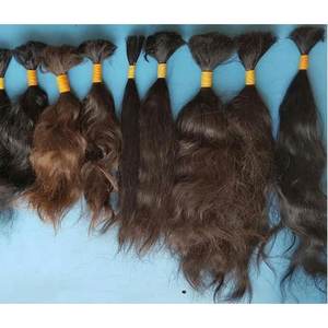 Extensiones de cabello indio virgen, cabello natural liso y rizado, textura sedosa y natural, gran oferta - Product Image 3