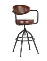 Meilleur tabouret de bar moderne réglable et pivotant, durable, en métal et cuir, pour la maison, la cuisine, la salle à manger, le salon, l'hôtel, la salle de sport, l'école, l'extérieur