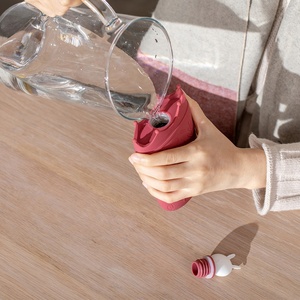 Xách tay Silicone nước nóng chai nóng lên túi cao su cầm tay tay ấm hơn - Product Image 6