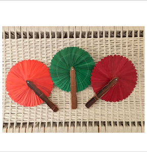 Abanico de Mano de Verano / Abanico de Mano Tejido con Forma de Corazón / Abanico de Rafia de Ratán y Paja Tejido a Mano - Product Image 5