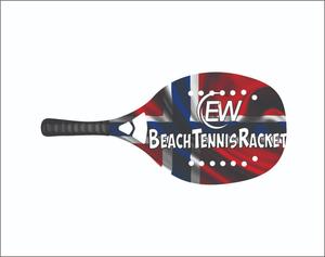 Raquettes de beach tennis avec face de 20 mm, poids de 310-330 g, longueur de 50 cm, poignée en fibre de carbone et filet en fibre de verre carbone - Product Image 6