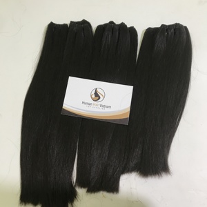 Extensiones de cabello humano para mujer, mechones rectos brasileños con cierre de encaje HD, 100%, 10A - Product Image 3