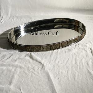 Prix de gros d'usine meilleur prix plateau de service en acier inoxydable avec écorce pour la maison hôtel restaurant bureau fête utilisé nouveau style - Product Image 3