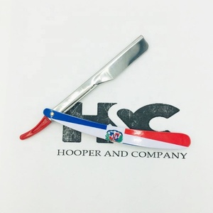 มีดโกนหนวดสำหรับช่างตัดผม,มีดโกนสแตนเลสสตีลมีที่ล็อคแบบธงได้ตามต้องการ - Product Image 5