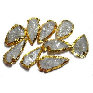 ลูกบิดหัวลูกศรสไตล์กึ่งมีค่าสำหรับตกแต่งบ้านแกะสลักงานฝีมือทำจากหินอาเกตคริสตัลฮวงจุ้ยและความรัก - Product Image 1