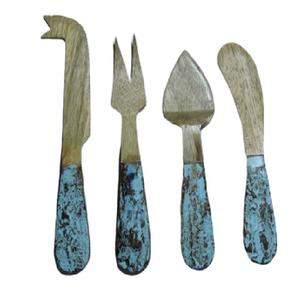 Conception de luxe En Métal À La Main Couverts En Acier Inoxydable Ensemble Table Top Couverts Fromage De Coupe Couteaux À Prix de Gros - Product Image 3