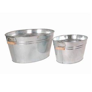 Nouveau Pot de fleur de forme ronde galvanisé de qualité Standard avec support pour jardin extérieur salon utilisation décorative prix attractif - Product Image 6