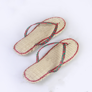 Zapatillas de paja hechas a mano para mujer, Vietnam, algas marinas - Product Image 4