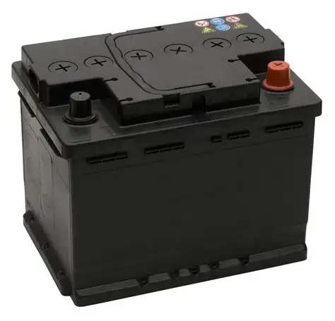 Batería de plomo-ácido drenado, usado, desecho de batería automática rota