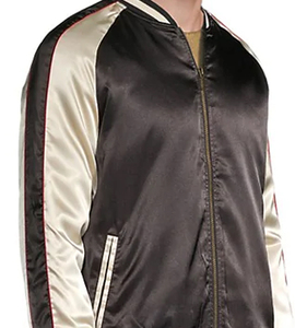 เสื้อแจ็คเก็ตบอมเบอร์ผู้ชายแบบขายส่ง สวมใส่สบาย แขนยาว ซิป คอตั้ง สไตล์ไฮสตรีท สำหรับฤดูหนาว ผลิตด้วยวิธีการทอผ้าแบบไม่ถักทอ - Product Image 5