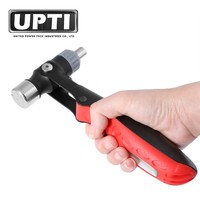 UPTI Kit de Herramientas Manuales Multifunción 15 en 1 de Alta Calidad Fabricado en Taiwán para Reparación de Bicicletas OEM DIY, con Martillo y Destornilladores, Tipo Tarjeta Deslizante