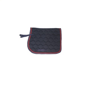 Tapis de selle de cheval tout usage en coton avec couture fantaisie couleur personnalisable et sangle de circonférence de logo quantité minimale de commande bas 10 pièces - Product Image 1