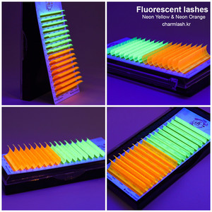 Venta al por mayor OEM neón colores mezclados extensiones de pestañas individuales ventilador fácil Volumen de pestañas rápido floración pestañas Etiqueta Privada 0,15mm BC - Product Image 4