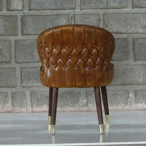 Iron and Leather Home Furniture Dining <b>Chair</b> with Metal Material - Product Image 4