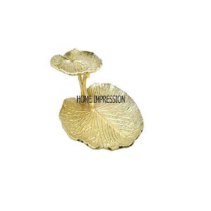 Puce et trempette fantaisie Designer feuille bol table pièce maîtresse Antique Design bols ustensiles de cuisine accessoires de service - Product Image 1